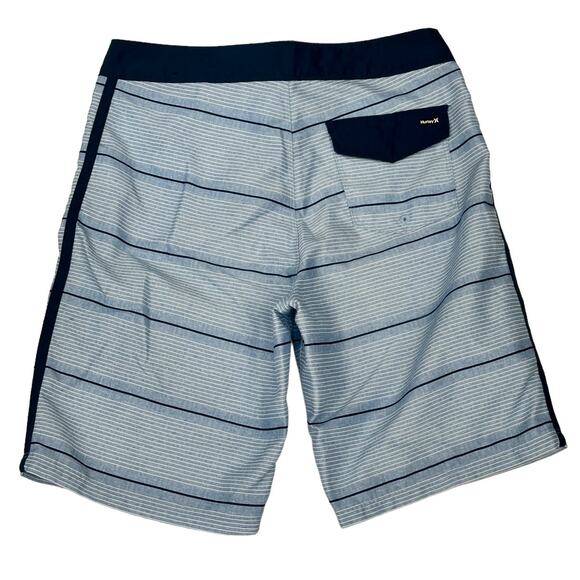 Hurley Blue Striped Board Shorts - Picture 3 of 3